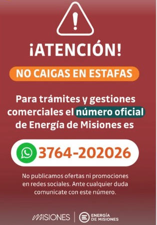 Energía de Misiones estafa